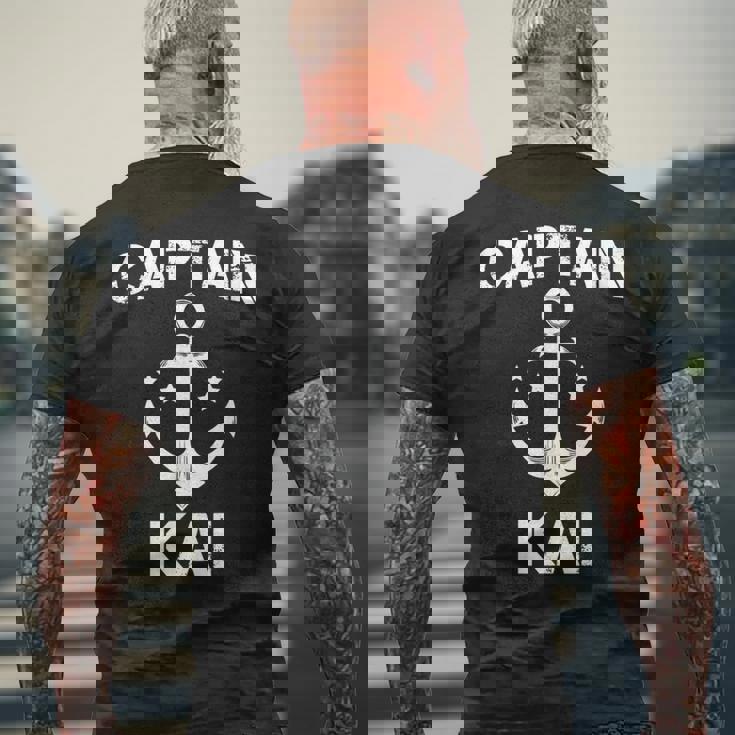 Captain Kai ファニーバースデー 名前入りボートギフト カスタマイズ可 メンズTシャツ バックプリント 高齢者への贈り物