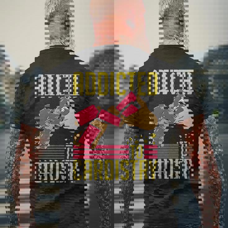 Cardistry マジック トランプ トレーニング トリック ストリートアーティスト 長袖tシャツ メンズTシャツ バックプリント 高齢者への贈り物