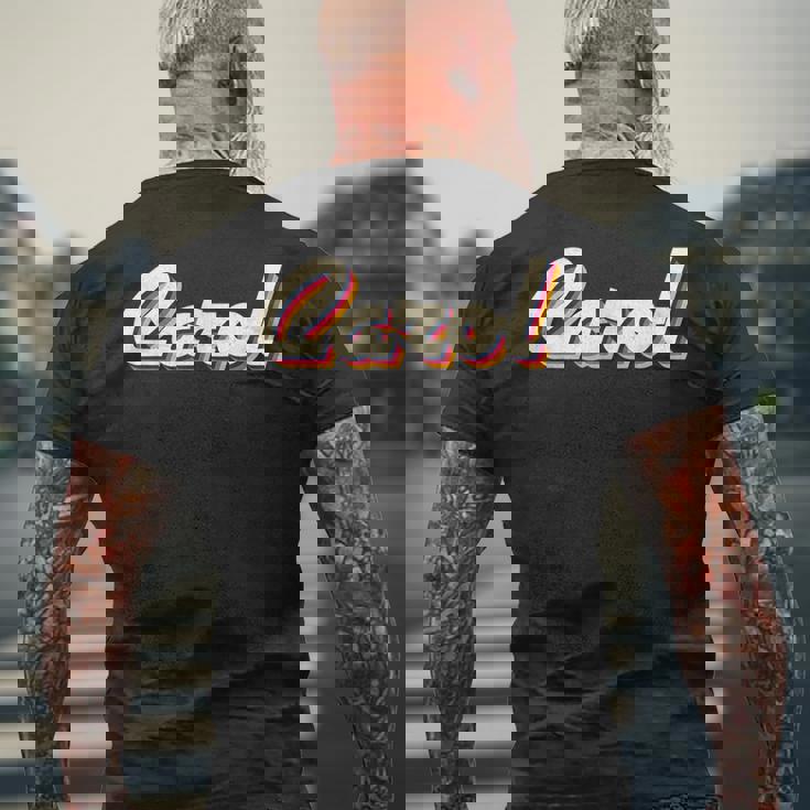 Carol アイデア レトロ ファーストネーム ヴィンテージ キャロル メンズTシャツ バックプリント 高齢者への贈り物