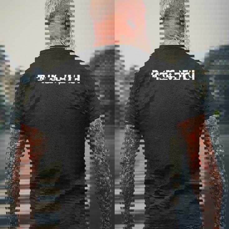 Im Ceo Bitchtart Up メンズTシャツ バックプリント 高齢者への贈り物