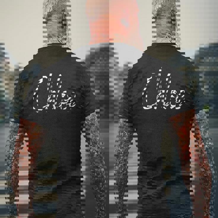 Chloe ファーストネームデザイン メンズTシャツ バックプリント 高齢者への贈り物