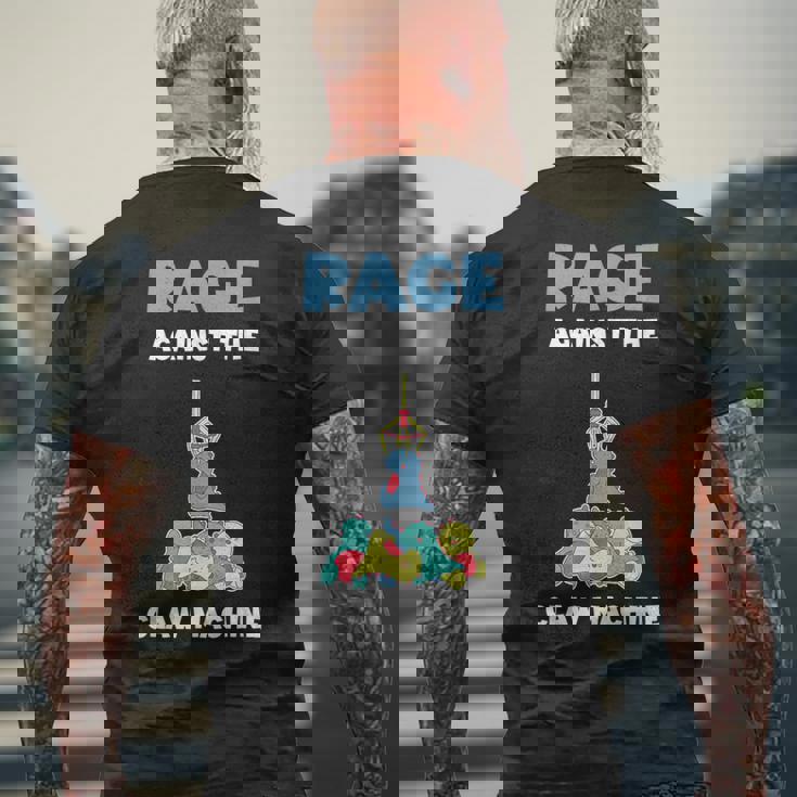 Claw Machine Rage Against Claw マシンスキル アーケードゲーマー メンズTシャツ バックプリント 高齢者への贈り物