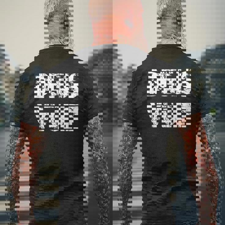 Cool Deusult God Wills It Meme Crusade メンズTシャツ バックプリント 高齢者への贈り物