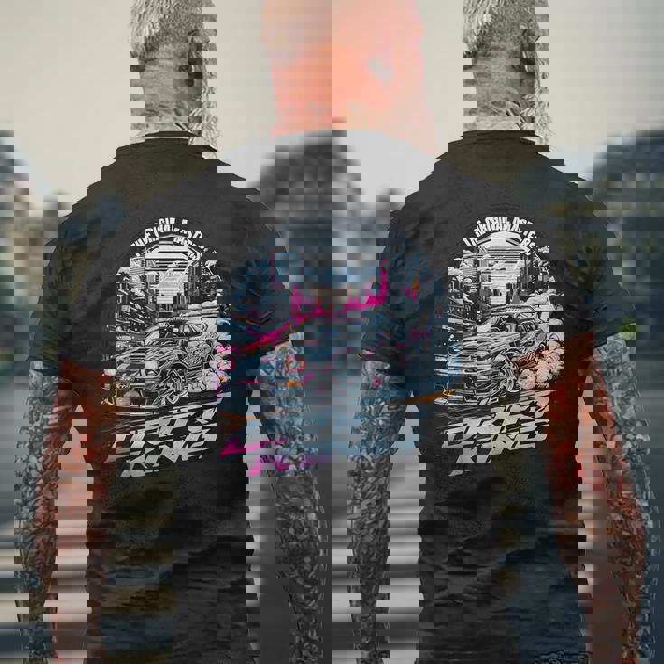 Cool Racing ビンテージ ジャパニーズjdm 東京ジャパン ドリフトレースカー メンズTシャツ バックプリント 高齢者への贈り物