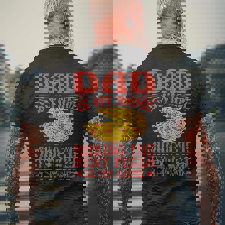 Dad Best Pizza Is My Game ピザ作り メンズTシャツ バックプリント 高齢者への贈り物