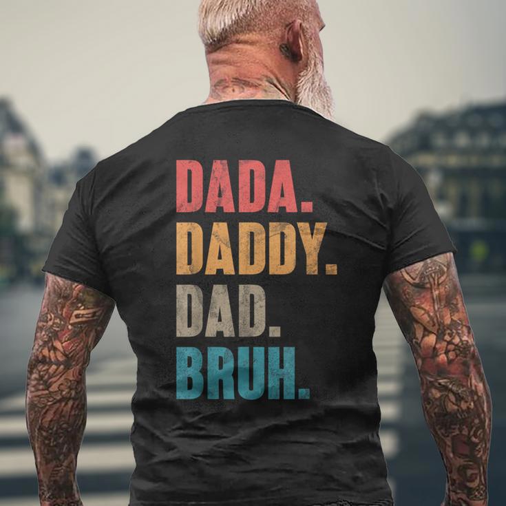 Dada Daddy Dad Bruh Retro Festa Del Papàintage Parent T-shirt da uomo con stampa posteriore Regalos para ancianos