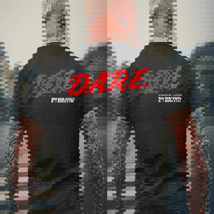 DARE Me To Do Another Meme メンズTシャツ バックプリント 高齢者への贈り物