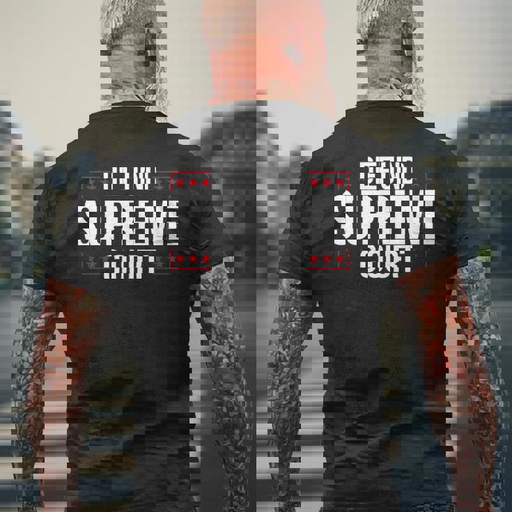 Defundupreme Court 政治的声明 長袖tシャツ メンズTシャツ バックプリント 高齢者への贈り物