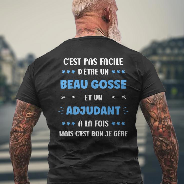 Départ Métieruper Adjudant Humour Beau Gosse Adjudant T-shirt imprimé au dos Cadeaux pour les vieillards