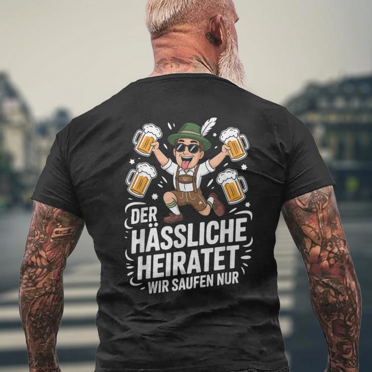 Der Hässliche Heiratet Wiraufen Nur Jga T-Shirt mit Rückendruck Geschenke für alte Männer