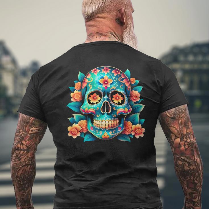 Dia De Los Muertosugarkull Chemise Dia De Los Muertos T-shirt imprimé au dos Cadeaux pour les vieillards