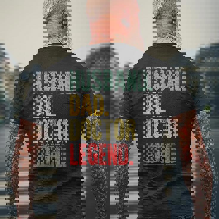 Divertente Camiciaintage Marito Papà Medico Leggenda Retrò T-shirt da uomo con stampa posteriore Regalos para ancianos