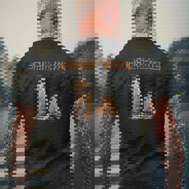 Dog In Love プレーリードッグ オッドカップル メンズTシャツ バックプリント 高齢者への贈り物