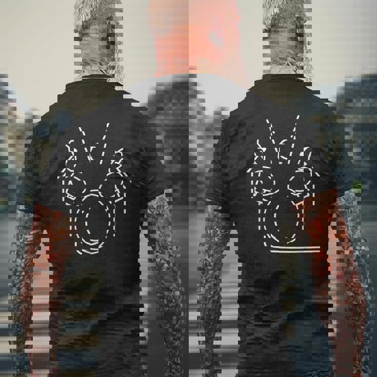 Drum Life ミュージシャン 打楽器 プレーヤー ドラマー メンズTシャツ バックプリント 高齢者への贈り物