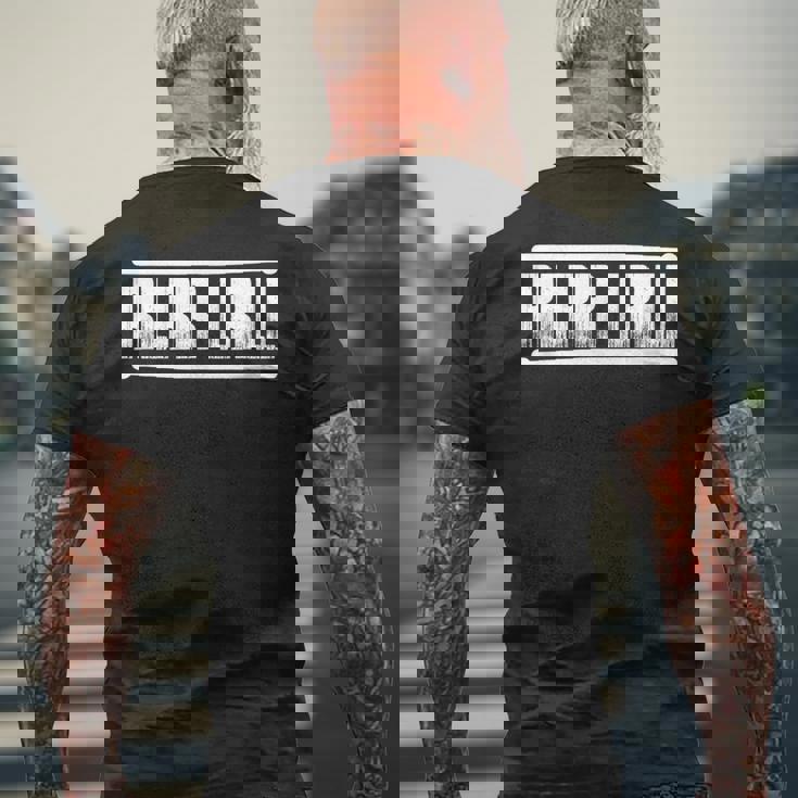 Drummer Paradiddle ドラムスティック メンズTシャツ バックプリント 高齢者への贈り物