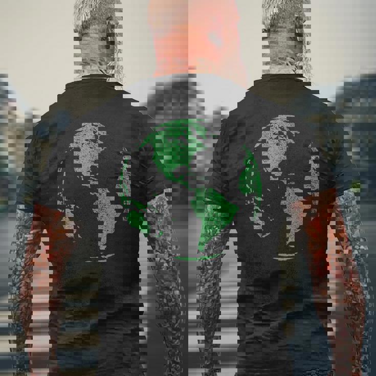 Earth Dayave Our Planet Climate Change 地球儀 世界地図 メンズTシャツ バックプリント 高齢者への贈り物