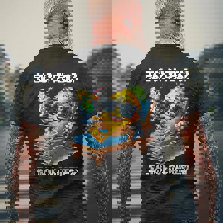 Easy Peasy レモンスクイーズ 長袖tシャツ メンズTシャツ バックプリント 高齢者への贈り物