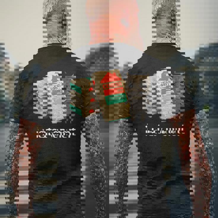 I Eat Cement 猫シャツ キッズ 面白い ダンク 猫 ミーム メンズTシャツ バックプリント 高齢者への贈り物