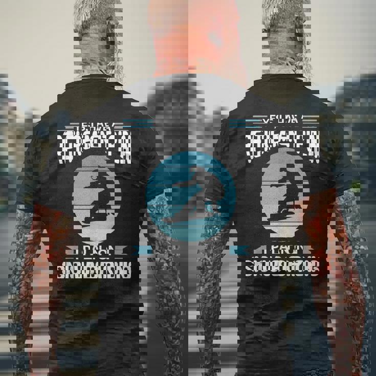 Eatleep スノーボード リピートスノーボード スノボ スノボ メンズTシャツ バックプリント 高齢者への贈り物