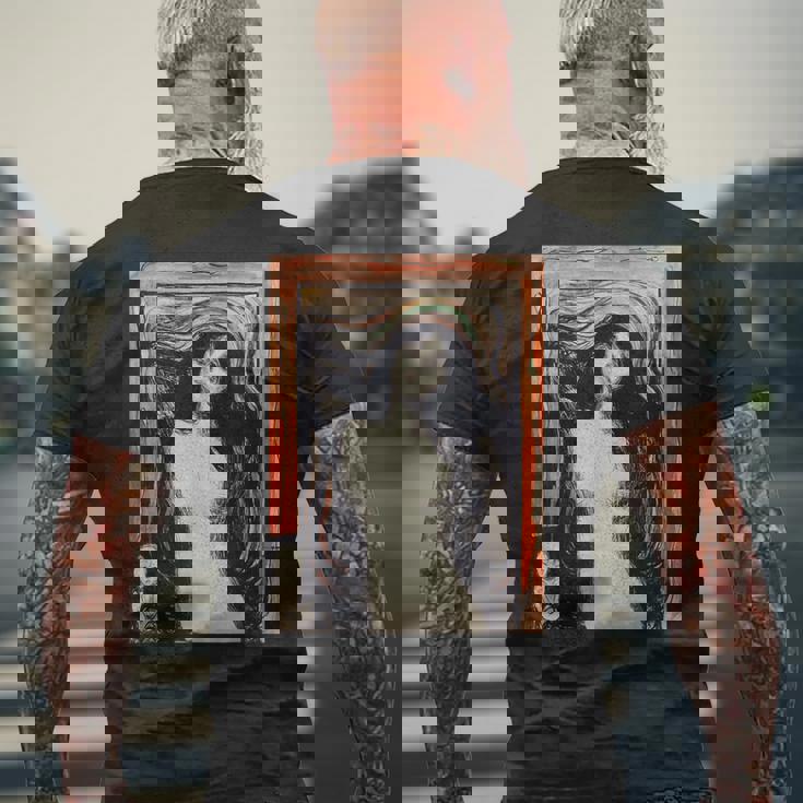 Edvard Munch作 マドンナ メンズTシャツ バックプリント 高齢者への贈り物