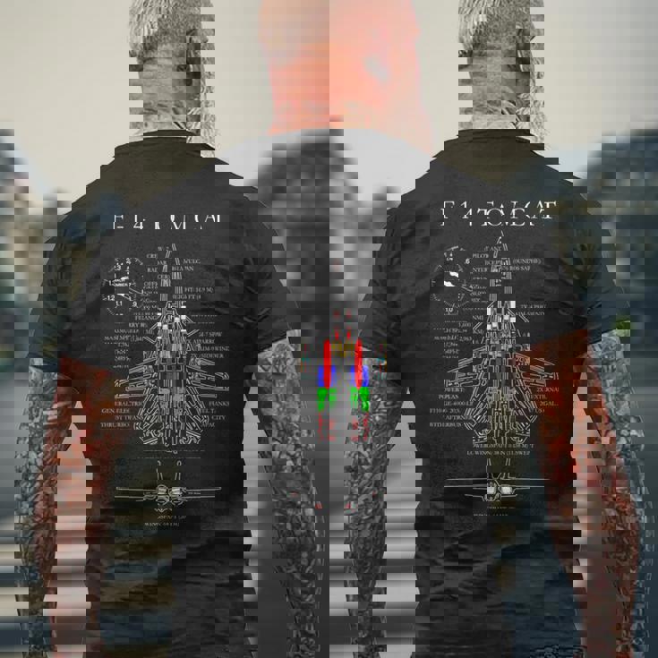 F-14 Tomcatpecs シャツ 長袖tシャツ メンズTシャツ バックプリント 高齢者への贈り物