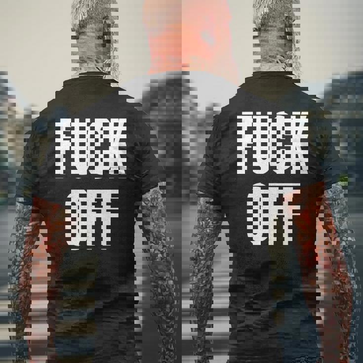Fack Off – デザイン – Fuck Off メンズTシャツ バックプリント 高齢者への贈り物