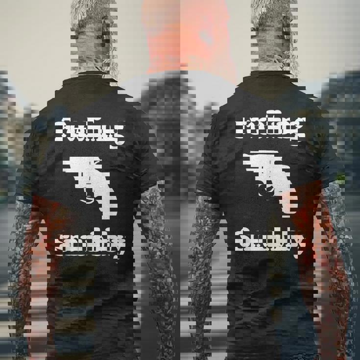 Feelingnubby Revolver Pistol スナブノーズ スナブノーズ メンズTシャツ バックプリント 高齢者への贈り物