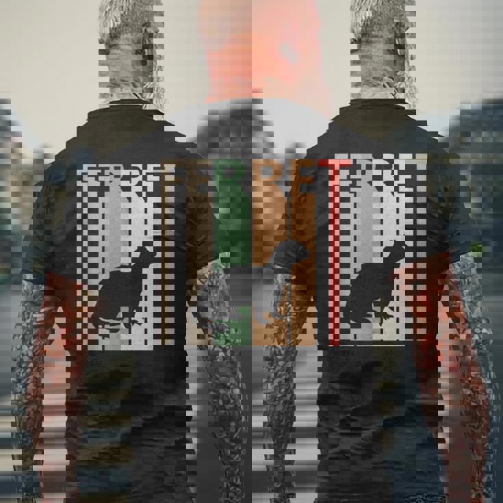 Ferret フェレット メンズTシャツ バックプリント 高齢者への贈り物