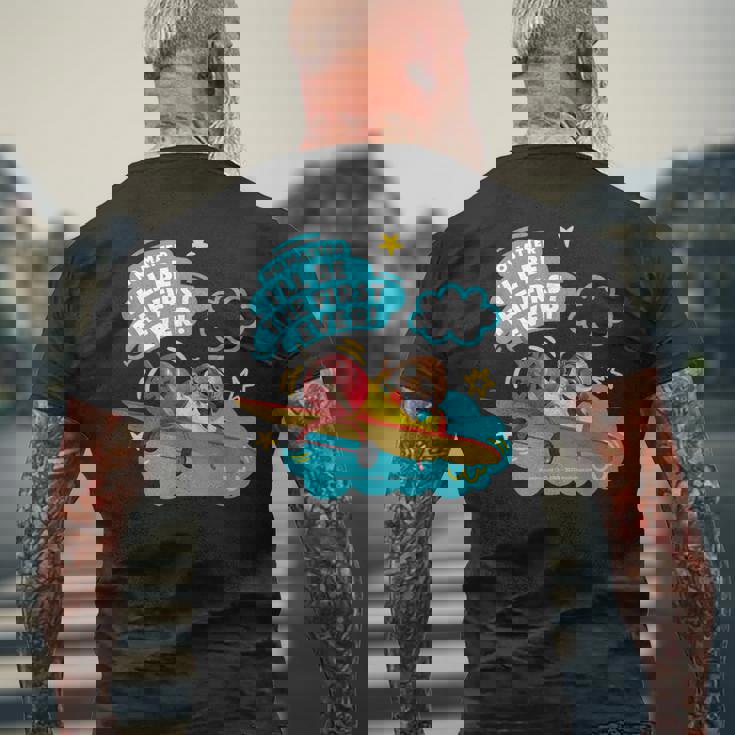 Friends I'll Be The First Ever メンズTシャツ バックプリント 高齢者への贈り物