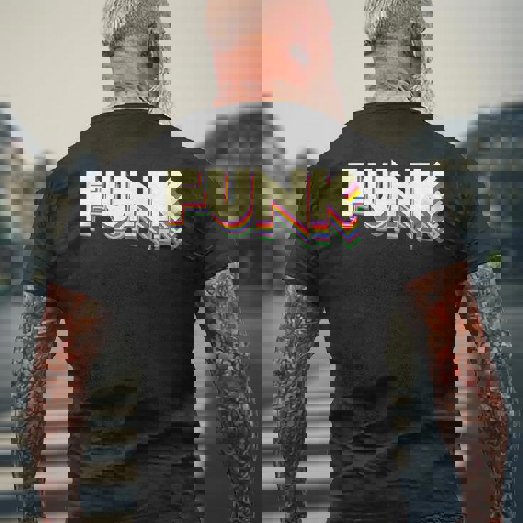 Funk ファンク、ソウル、ジャズ&ヒップホップミュージック ファン向け メンズTシャツ バックプリント 高齢者への贈り物