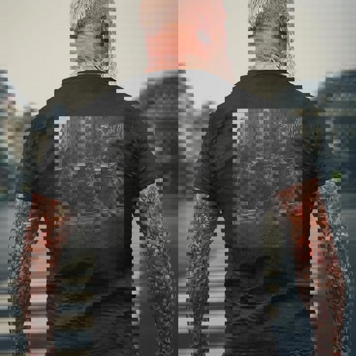 Cat Gang Memetreet 皮肉な猫ギャングスター メンズTシャツ バックプリント 高齢者への贈り物