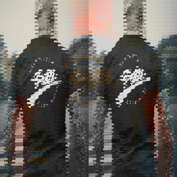 Personalized First Name For Peter メンズTシャツ バックプリント 高齢者への贈り物