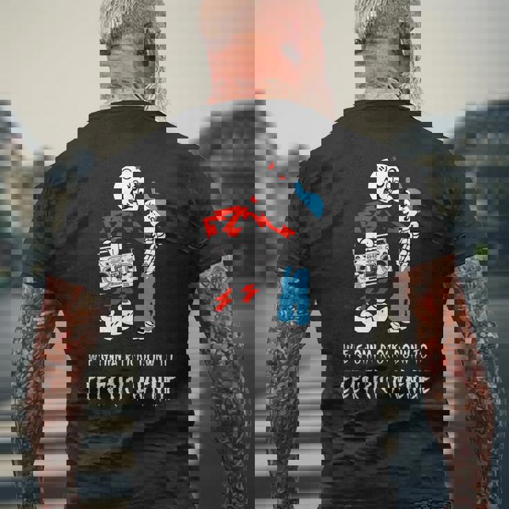 Reddy Kilowatt Electric Avenue 80年代ブームボックス ビンテージ メンズTシャツ バックプリント 高齢者への贈り物