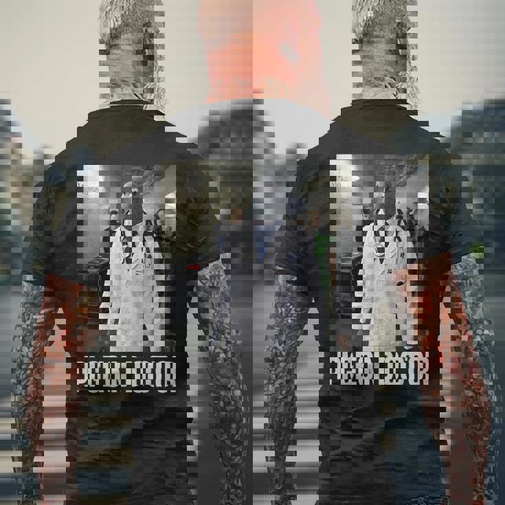 Tuff Pigeon Doctor 2026 New Brainrot Meme Kid Aiジョーク メンズTシャツ バックプリント 高齢者への贈り物