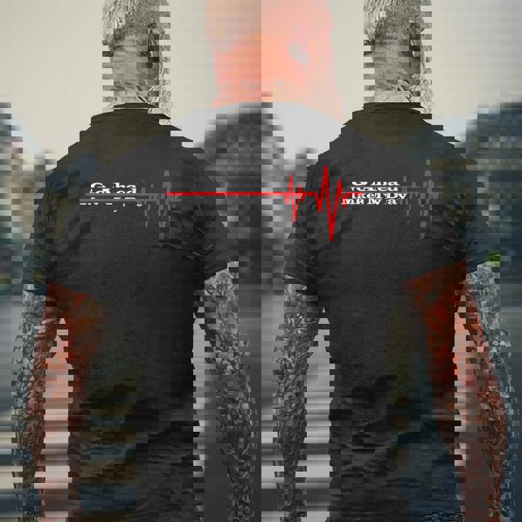 Go Ahead Make My Day おもしろギフト ヴィンテージ メンズTシャツ バックプリント 高齢者への贈り物