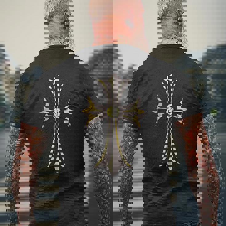 The Goldcross Champagnegold Diamond メンズTシャツ バックプリント 高齢者への贈り物