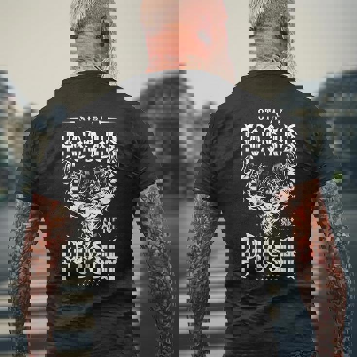 Gorilla Gymaying Beast ワークアウト フィットネス ボディビルディング プッシュ メンズTシャツ バックプリント 高齢者への贈り物