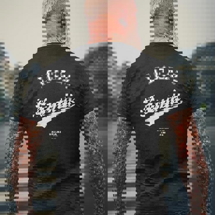 Hamada Local 浜田ローカル 故郷 メンズTシャツ バックプリント 高齢者への贈り物