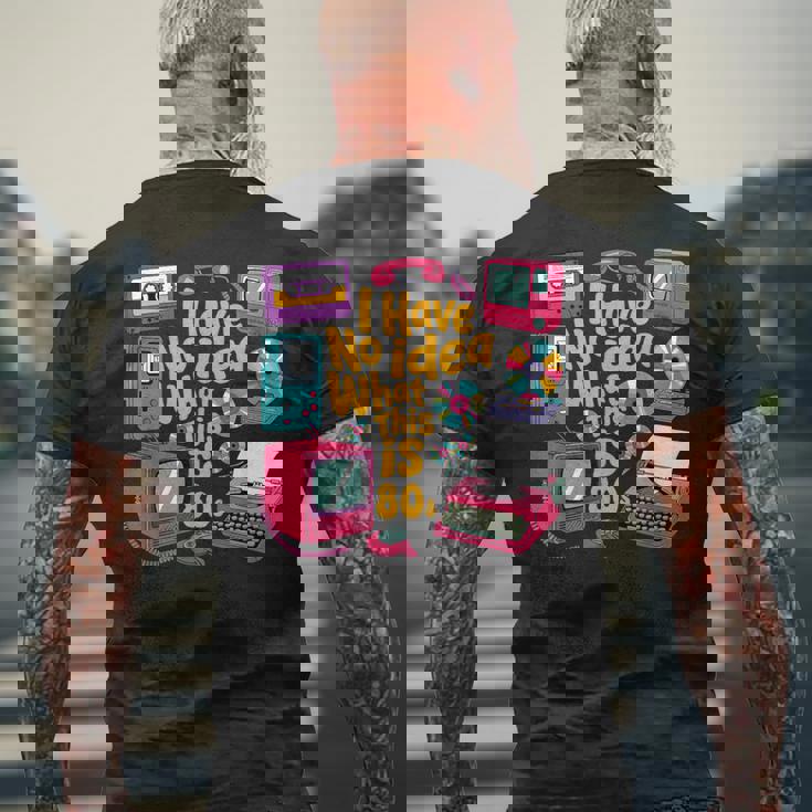 I Have No Idea What This Is 70S 80S 90年代 テーマ ヴィンテージ メンズTシャツ バックプリント 高齢者への贈り物