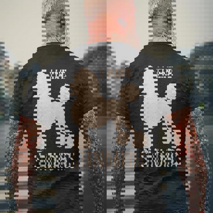 I Havetandards プードル キュート スタンダード プードル メンズTシャツ バックプリント 高齢者への贈り物