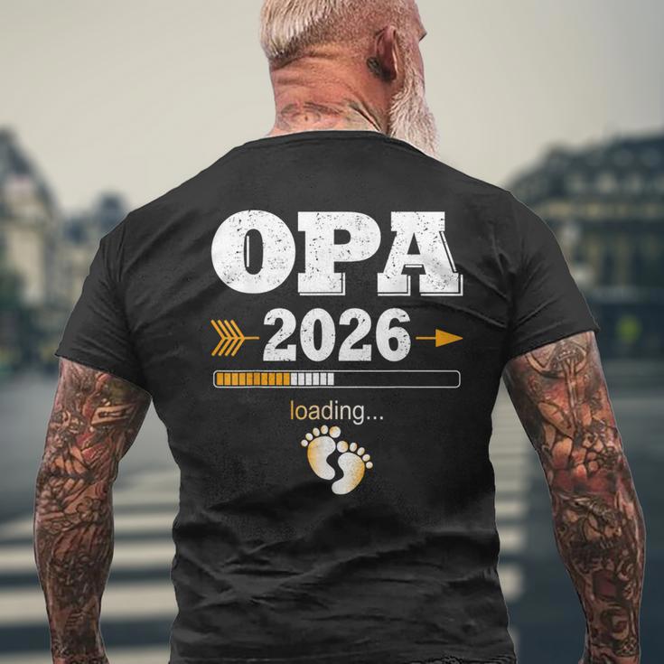 Herren Opa 2026 Loading Werdenden Opa Nachwuchs T-Shirt mit Rückendruck Geschenke für alte Männer