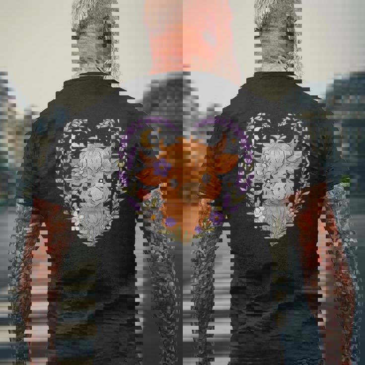 Highland Cow Lavender Heart Scottish Highland Cattle Tank Top Men's Back Print T-Shirt Gifts for Old Men Highland Cow Lavender Heart Scottish Highland Cattle Tank Top Men's Back Print T-Shirt Gifts for Old Men