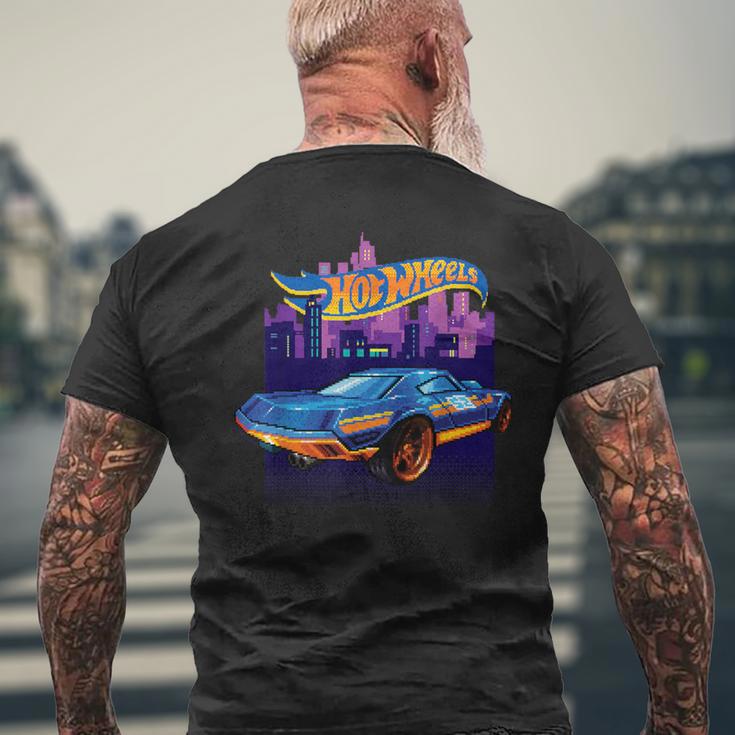 Hot Wheels Nachtstadt Im Retro-Look T-Shirt mit Rückendruck Geschenke für alte Männer