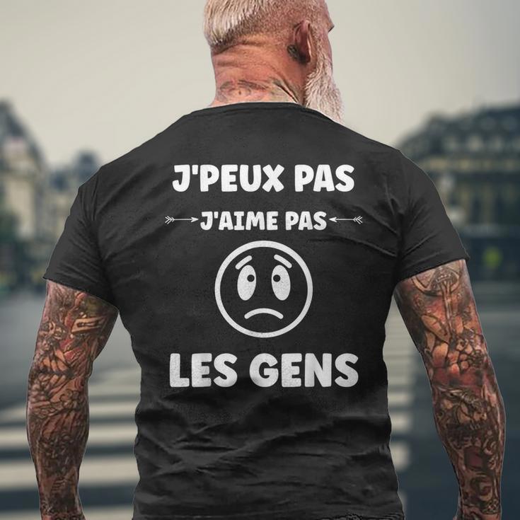 Humoristique Antiocial Humour J'aime Pas Les Gens T-shirt imprimé au dos Cadeaux pour les vieillards