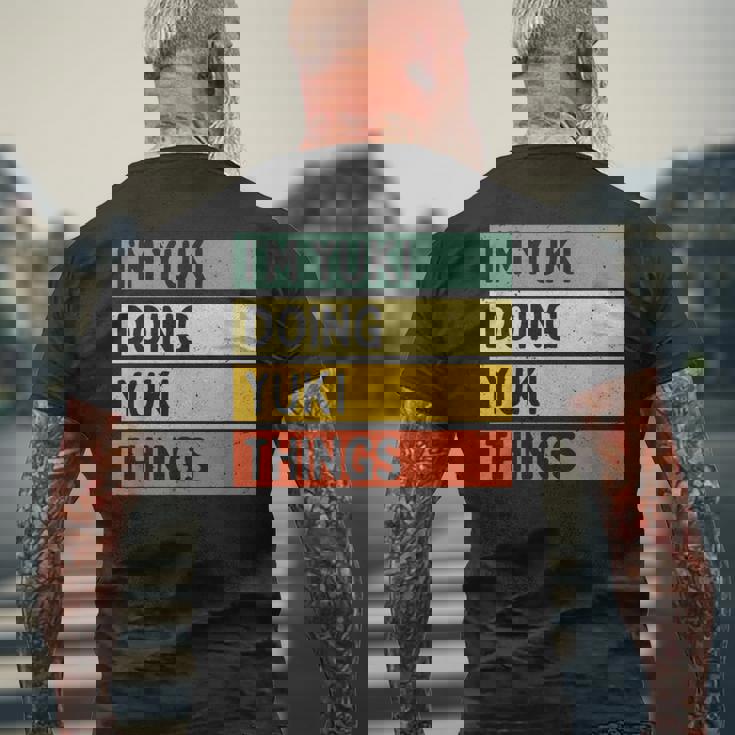 I'm Yuki Doing Yukiシングス 面白い 名言 メンズTシャツ バックプリント 高齢者への贈り物