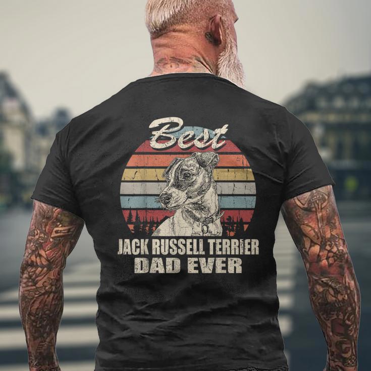 Il Miglior Papà Di Jack Russell Terrier Dad Everintage Retro Dog T-shirt da uomo con stampa posteriore Regalos para ancianos