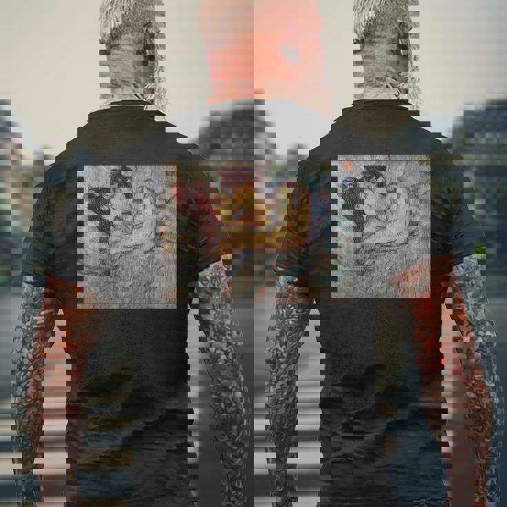 In Bed The Kiss アンリ・ド・トゥールーズロートレック Lgbtq アート メンズTシャツ バックプリント 高齢者への贈り物