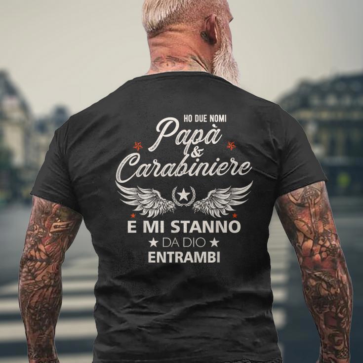 Italiano Papa Carabiniere Festa Del Papà Regalo Italiano T-shirt da uomo con stampa posteriore Regalos para ancianos