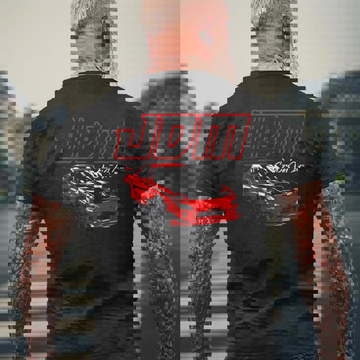 Jdm ドリフトカーロータリーレジェンド メンズTシャツ バックプリント 高齢者への贈り物