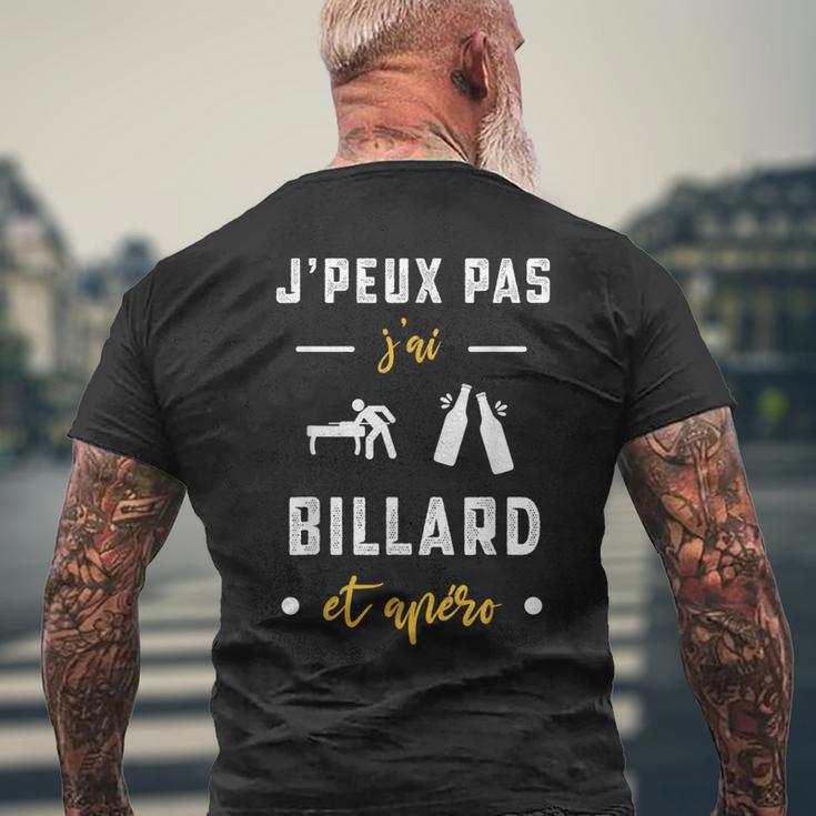 Je Peux Pas J'ai Billard Et Apéro Humour Billard T-shirt imprimé au dos Cadeaux pour les vieillards
